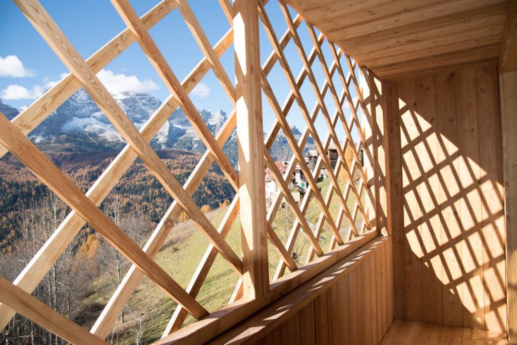 casa di montagna tutta in legno